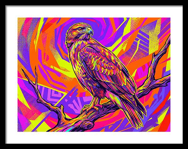 Colorful Buzzard Display