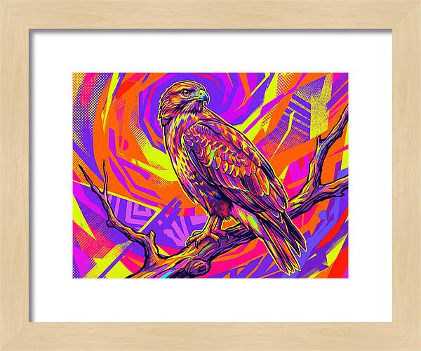 Colorful Buzzard Display