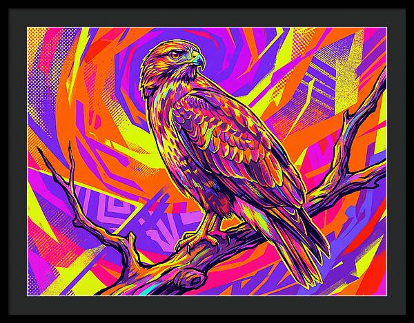 Colorful Buzzard Display