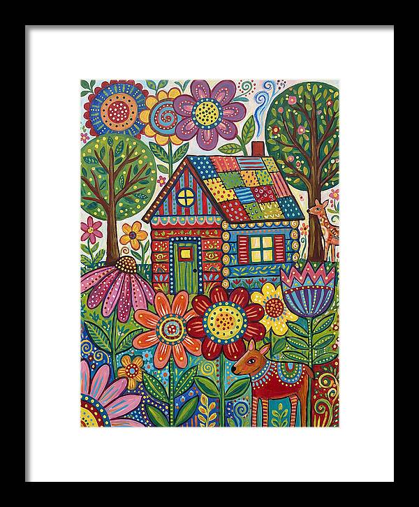 Colorful Cabin In Nature