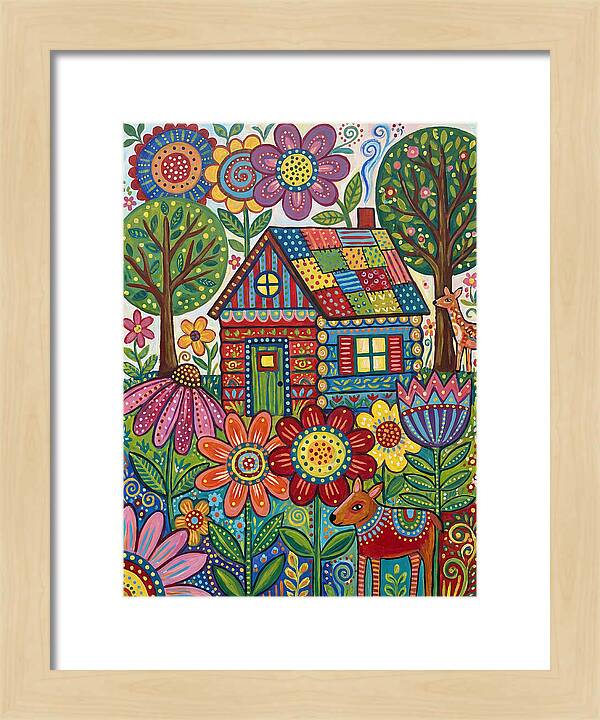 Colorful Cabin In Nature