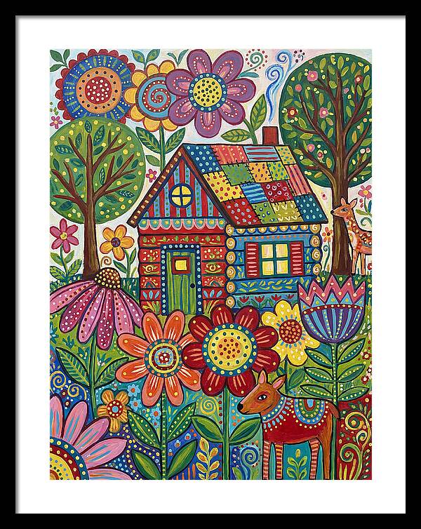 Colorful Cabin In Nature
