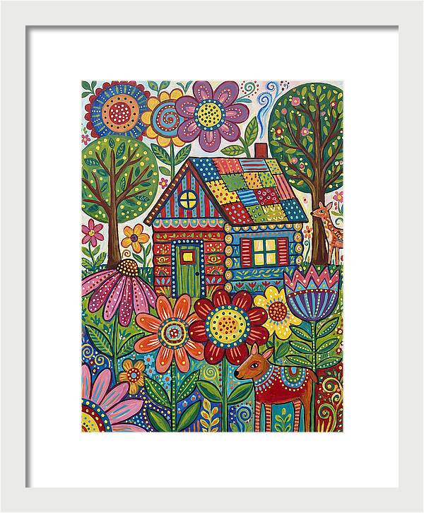 Colorful Cabin In Nature