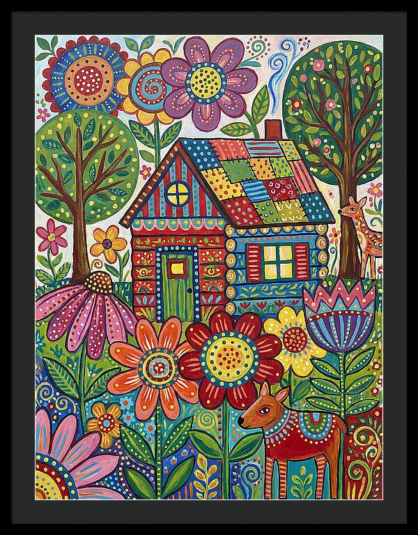 Colorful Cabin In Nature