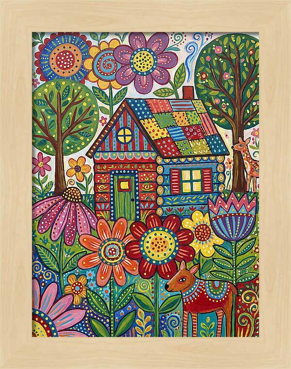 Colorful Cabin In Nature