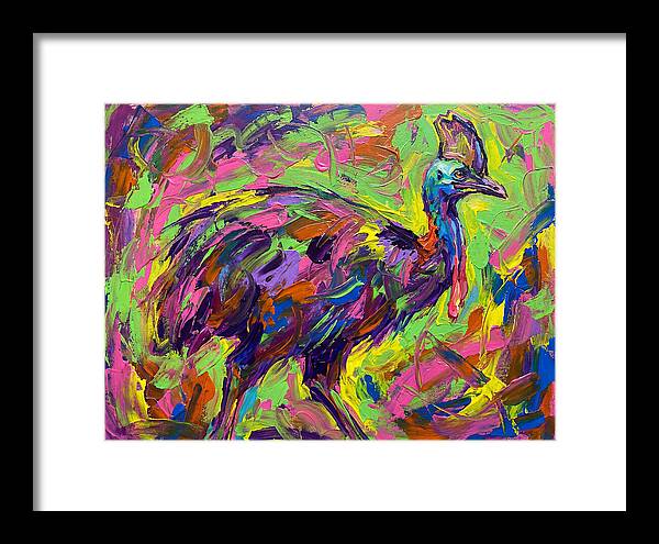 Colorful Cassowary Encounter