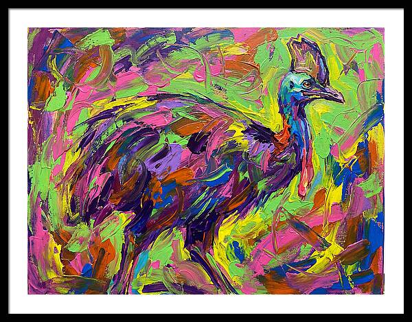 Colorful Cassowary Encounter