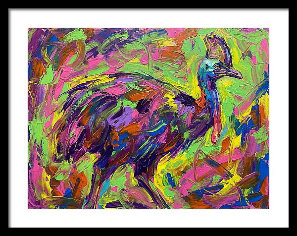 Colorful Cassowary Encounter