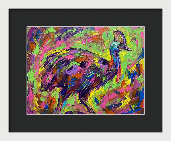 Colorful Cassowary Encounter