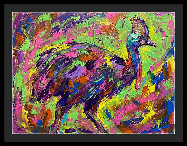 Colorful Cassowary Encounter
