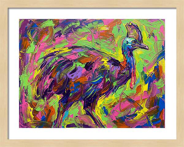 Colorful Cassowary Encounter