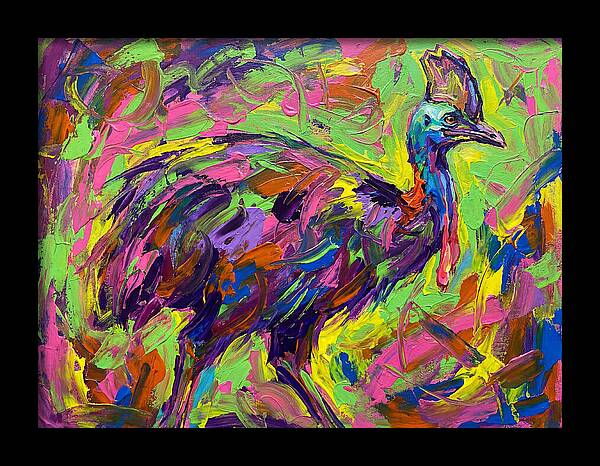 Colorful Cassowary Encounter