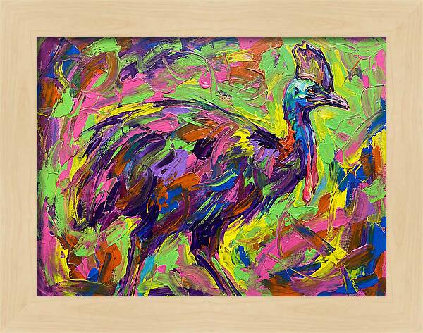 Colorful Cassowary Encounter