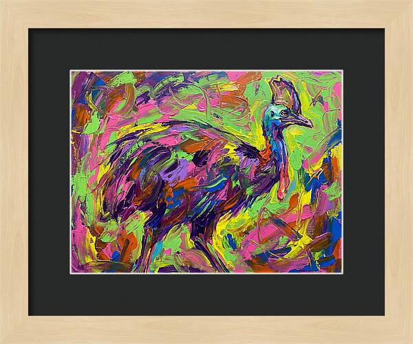 Colorful Cassowary Encounter