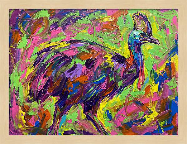 Colorful Cassowary Encounter