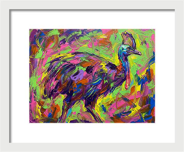 Colorful Cassowary Encounter