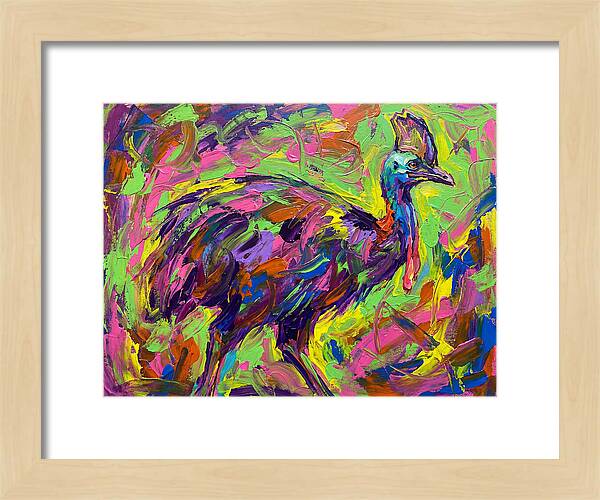 Colorful Cassowary Encounter