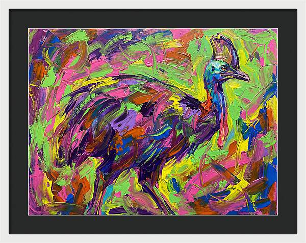 Colorful Cassowary Encounter