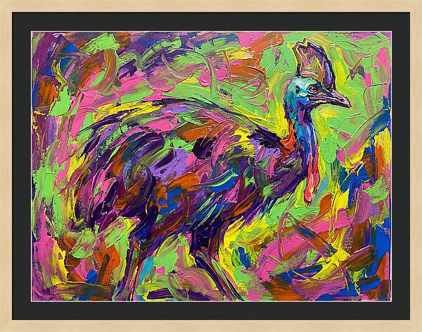 Colorful Cassowary Encounter