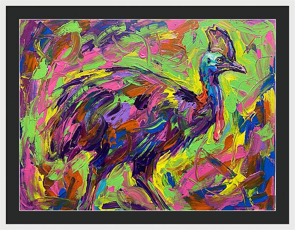 Colorful Cassowary Encounter