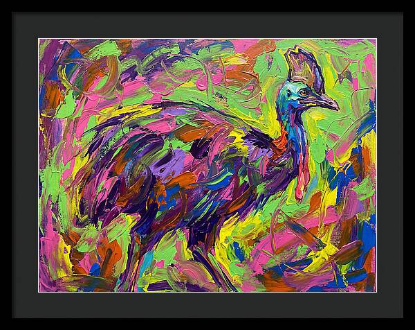 Colorful Cassowary Encounter