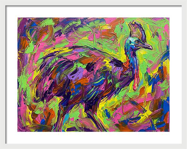 Colorful Cassowary Encounter