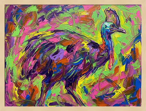 Colorful Cassowary Encounter