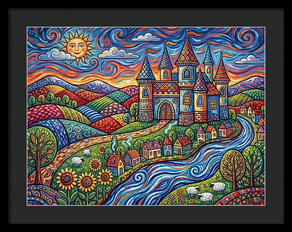 Colorful Castle Landscape