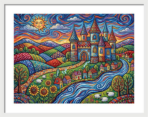 Colorful Castle Landscape