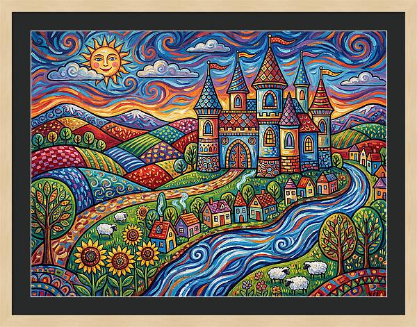 Colorful Castle Landscape