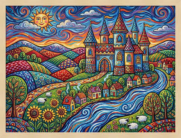 Colorful Castle Landscape