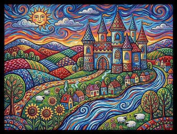 Colorful Castle Landscape