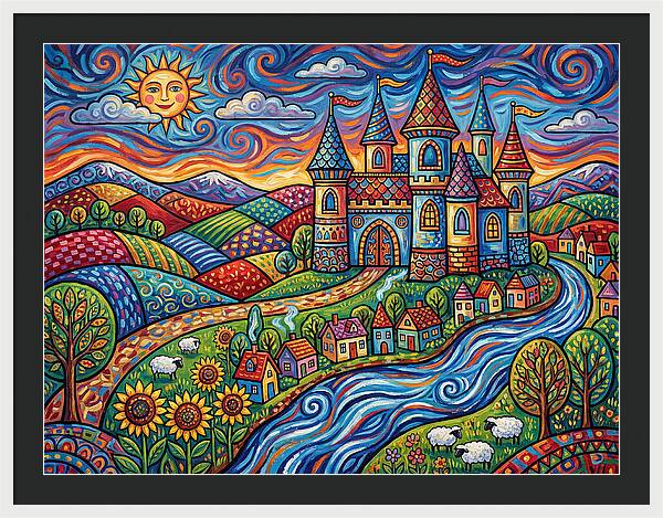 Colorful Castle Landscape