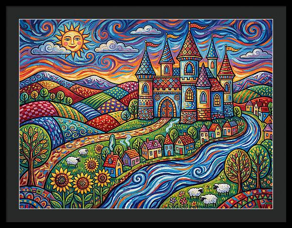 Colorful Castle Landscape