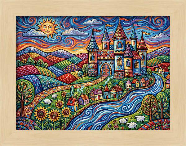 Colorful Castle Landscape