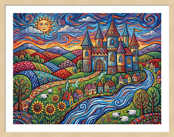 Colorful Castle Landscape