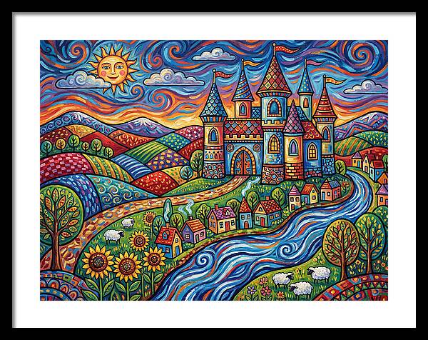 Colorful Castle Landscape