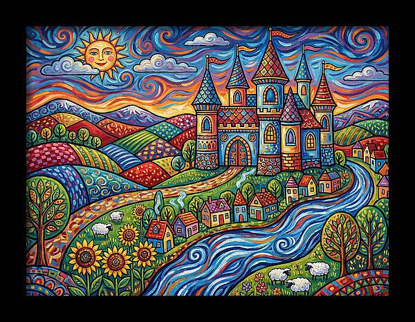 Colorful Castle Landscape