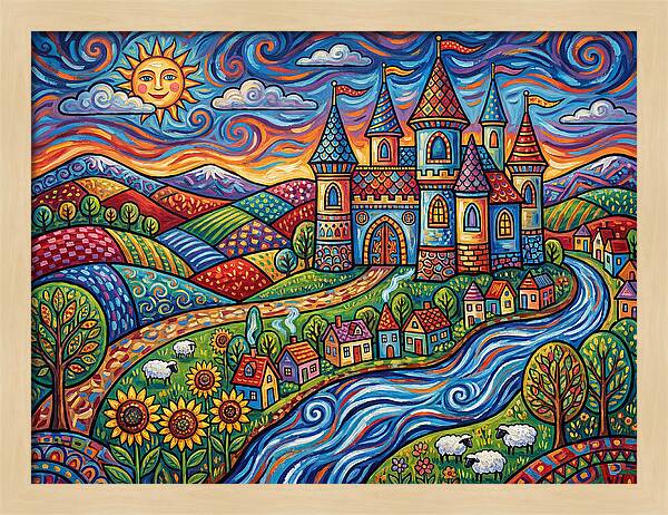 Colorful Castle Landscape