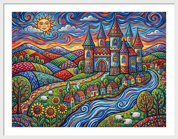 Colorful Castle Landscape