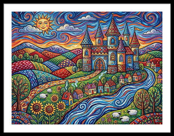 Colorful Castle Landscape