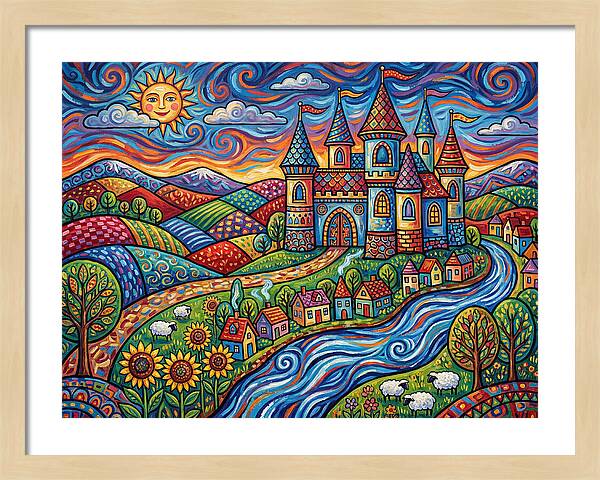 Colorful Castle Landscape