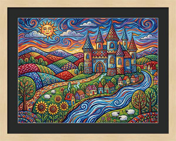 Colorful Castle Landscape