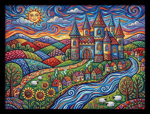 Colorful Castle Landscape