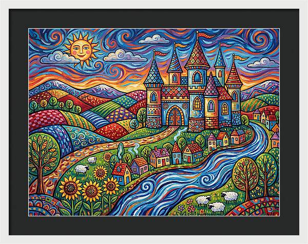 Colorful Castle Landscape