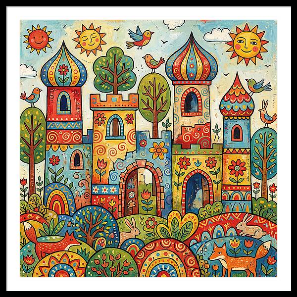Colorful Castle Ruins