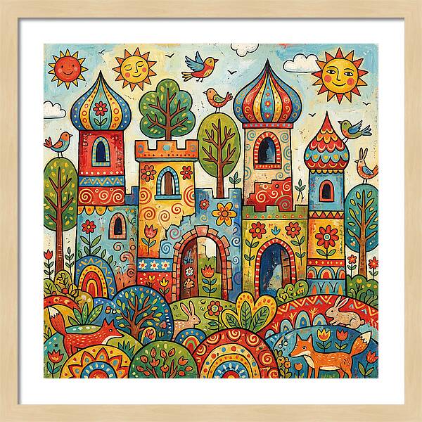 Colorful Castle Ruins