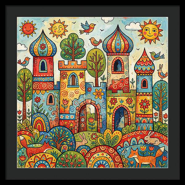 Colorful Castle Ruins