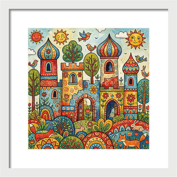 Colorful Castle Ruins