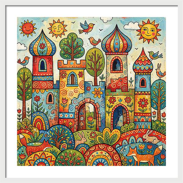 Colorful Castle Ruins